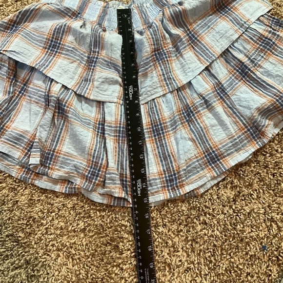 Aerie Pleated Plaid Skirt Size Large - Picture 4 of 7